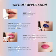 Matte Lip Gloss Peel Off Masque - Peel Off Lip Stain Tattoo, Light Pink Peel Off Lip Tint，Long Lasting Waterproof Transfer...