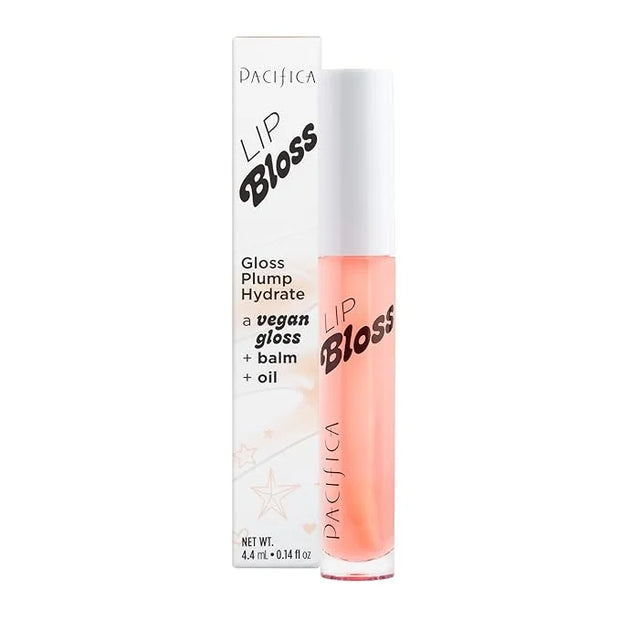 Pacifica Plumping Lip Gloss – Jasmine Kiss Flavored Lavender-Pink Tint Hydrating Lip Oil Balm, No-Tingle Volumizing Gloss ...