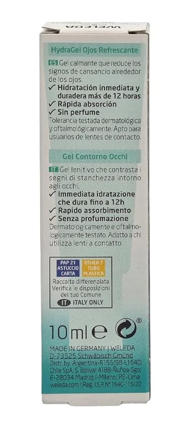 Weleda Sheer Hydration Eye Gel, Prickly Pear Cactus Extract, 0.34 Fluid Ounce - Product Image