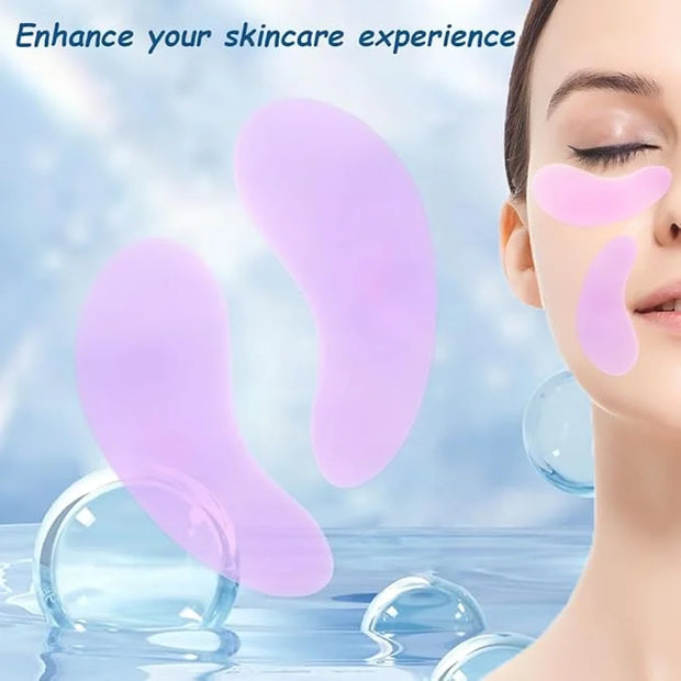 Reusable Eye Patches, 2 Pairs Eye Patches Reduces Wrinkles and Fine Lines Around the Eyes, Lifts and Firms the Skin Eye Ca...