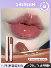 SHEGLAM PoutPerfect Moisturizing Solid Lip Gloss Lipstick - Mahogany Magic - Product Image