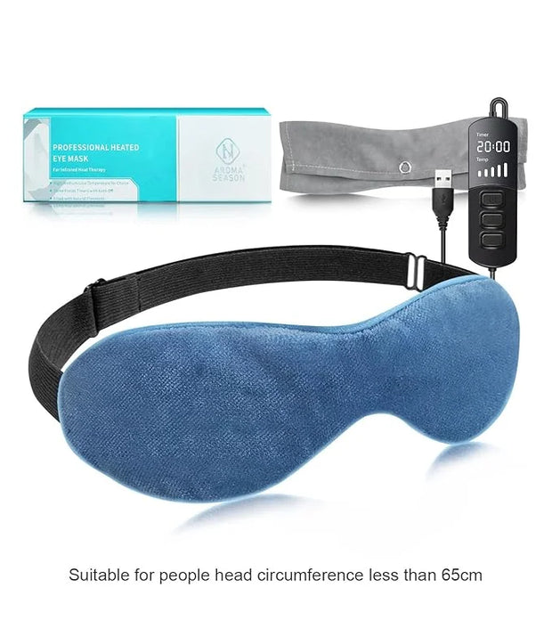 Aroma Season Heated Eye Mask for Dry Eyes, Warm Eye Compress with Flaxseed for MGD, Dry Eye Syndrome, FSA HSA Eligible, Ch...