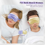 Cooling Eye Mask and Silky Sleep Mask 4 Packs for Man Women for Sleeping Frozen Ice Eye Mask Cold Warm Compress Dark Circl...