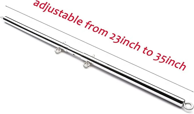 2pcs Silver Pilates Spreader Bar Kit Sports Aid - Product Image