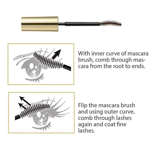 HEROINE MAKE by KISSME Long & Curl Up | Waterproof Mascara Brown, Lengthening & Volume Fiber Tubing Mascara Makeup, WP 02 ...