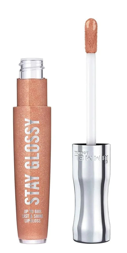 Rimmel Stay Glossy Lip Gloss Bundle - .18oz Tubes in 710 Honey, Honey and 122 All Nighter Shades - Product Image