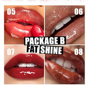 4 Colors Hydrating Lip Oil,Fat Lip Oil Lip Glaze,Shiny Transparent Lip Gloss Plumping,Nourishing & Non-sticky Long Lasting...