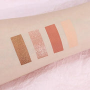 4 Colors Matte Shimmer Eyeshadow Makeup Palette,Rose Gold Champagne Nude Highly Pigmented Natural Neutral Eye Shadow Palet...