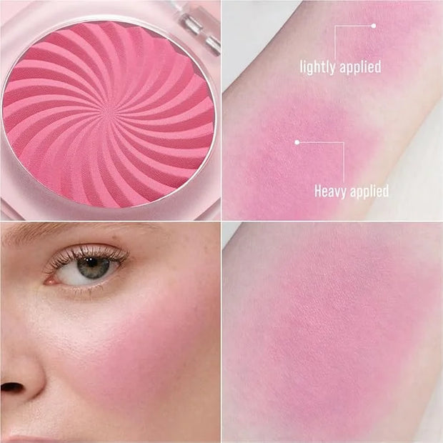 Cheeky Blush Compact for Face Cheeks, Talc Free Blusher Palette, Matte Powder Makeup, Natural Healthy, Mauve Pink Magenta ...
