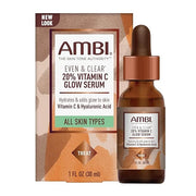 Ambi Even & Clear Vitamin C Infused Glow Serum for All Skin Types to help Cleanse Skin, Brighten Skin, Even Skin Tone, Ext...