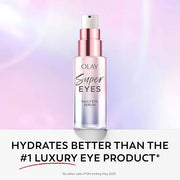Olay Super Eye Serum - Vitamin C, Caffeine, Niacinamide, Amino Peptide, Aloe Vera - Brightens Dark Circles, Anti-Wrinkle, ...