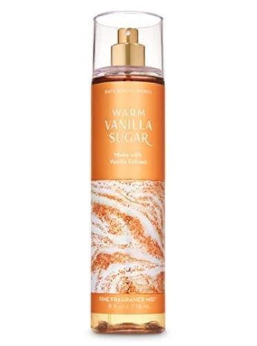 B & Body Works Warm Vanilla Sugar - Full Size Set - Shower Gel, Body Lotion, Fine Fragrance Mist - Product Image