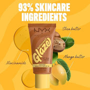NYX PROFESSIONAL MAKEUP Buttermelt Glaze Soft Glow Skin Tint + SPF 30, Up To 12HR Wear, 05 Chai Butta - Product Image
