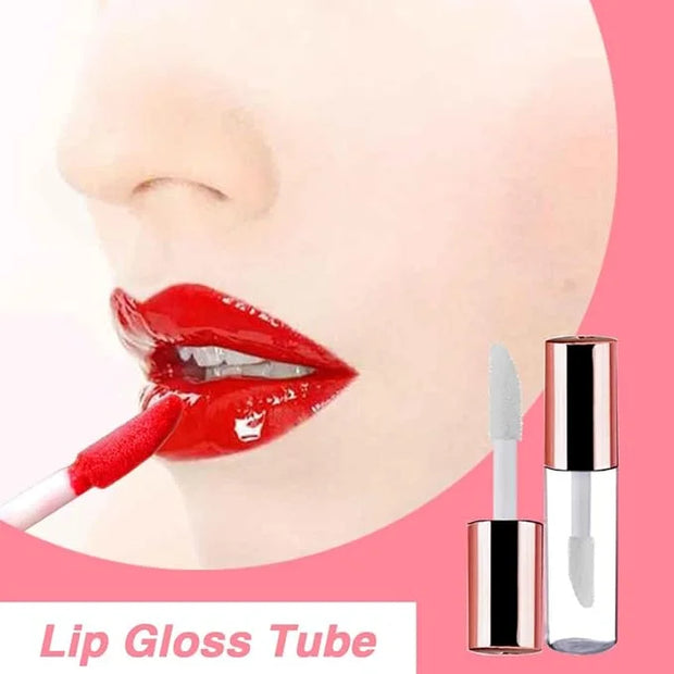 AMORIX 50PCS Mini Lip Gloss Tubes with Wand 1.2ml Empty Lip Gloss Containers Refillable Travel Lip Balm Bottles for Sample...