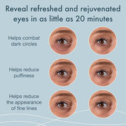 Blue Oasis Under Eye Patches for Puffy Eyes and Dark Circles - 20 Pairs Brightening 24K Gold Eye Mask, Hyaluronic Acid and...