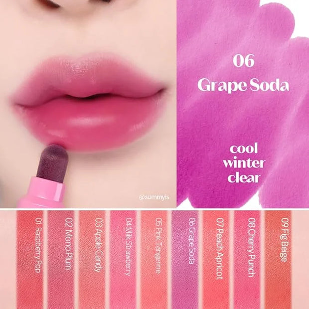 ETUDE Dear Darling Marker Tint #6 Grape Soda (5g) | Hydrating & Long Lasting Lip Stain | High Pigmented Lip Maker with Eas...