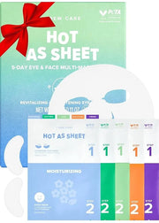 I Dew Care Korean Skin Care Set Trio - Vitamin To Glow Pack + Korean Sheet Mask Pack 5-Day Eye&Face Multi-masking Set - Ho...