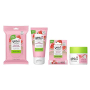 Yes To Watermelon Skincare Essentials Set – Face Wipes, Hand Cream, Lip Balm, Hydrating Moisturizer, - Product Image