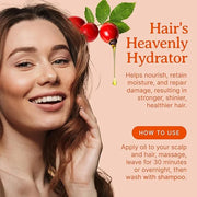 Bella Terra Oils Organic Rosehip Oil for Face, Pure Cold-Pressed Rose Hip Seed Oil for Skin & Hair, Natural Moisturizer & ...