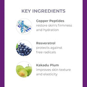 DERMA E Ultra Lift DMAE Concentrated Serum – All Natural Skin Firming & Hydrating Serum with Copper Peptides and Resveratr...