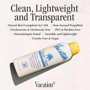 Vacation Classic Spray Sunscreen SPF 50 3-Pack, Broad Spectrum Sunscreen Spray, Vegan Sunblock Spray, Body Lotion with SPF...