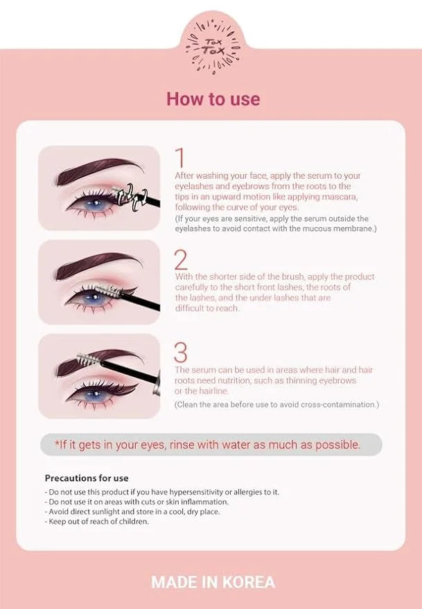 TOXTOX MULTI BOOSTER SERUM 5ml, Eyelash Growth Serum, Eyelash Conditioner, Lash & Brow Serum - Product Image