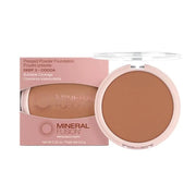 Mineral Fusion Pressed Powder Foundation, Deep 3 - Tan/Deep Skin w/Golden Undertones, Age Defying Foundation Makeup with M...
