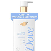 Dove Fragrance Free Body Wash Ultra Sensitive Gentle all-over cleanse 10 essential ingredients 18.5 oz - Product Image