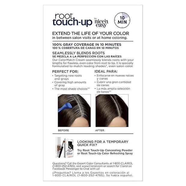 Clairol Root Touch-Up by Nice'n Easy Permanent Hair Dye, 4G Dark Golden Brown Hair Color, Pack of 4 - Product Image