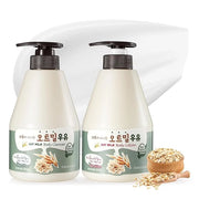 WELCOS Kwailnara Oat Milk Body Lotion & Body Wash Set – Moisturizing & Revitalizing Korean Skincare Bundle with Oat Extrac...