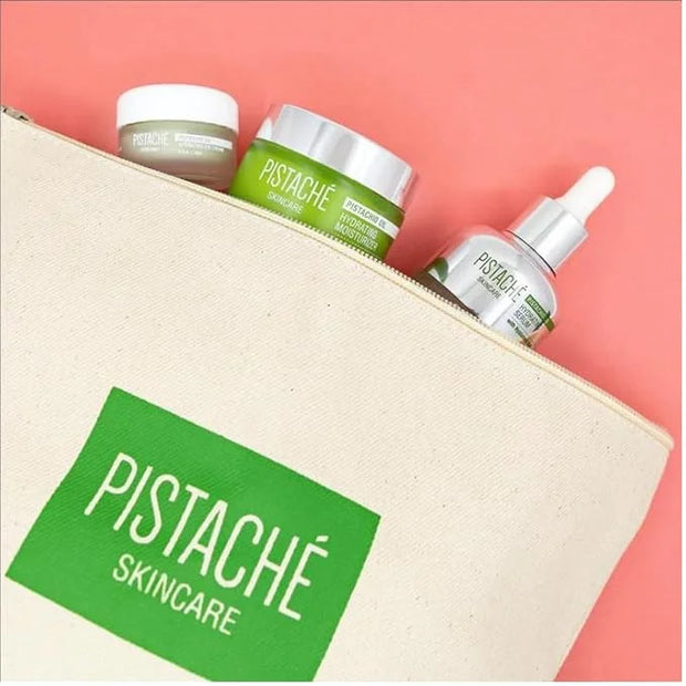 Pistaché Skincare Pistachio Oil Ultimate Face Trio Set + Eye Cream, Hyaluronic Acid Face Serum & Face Moisturizer + Hydrat...