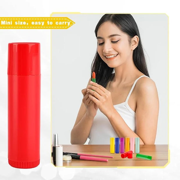 96 Pcs 5g Lip Balm Tubes bulk Plastic Empty Lip Balm Containers Refillable Rotatable Lipstick Tubes DIY Lip Gloss Balm Tub...