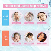 2 PCS Reusable Hot Cold Therapy Gel Bead Eye Mask for Puffiness, Dark Circles, Bags, Dry Eyes, Headaches, Migraines, Stres...
