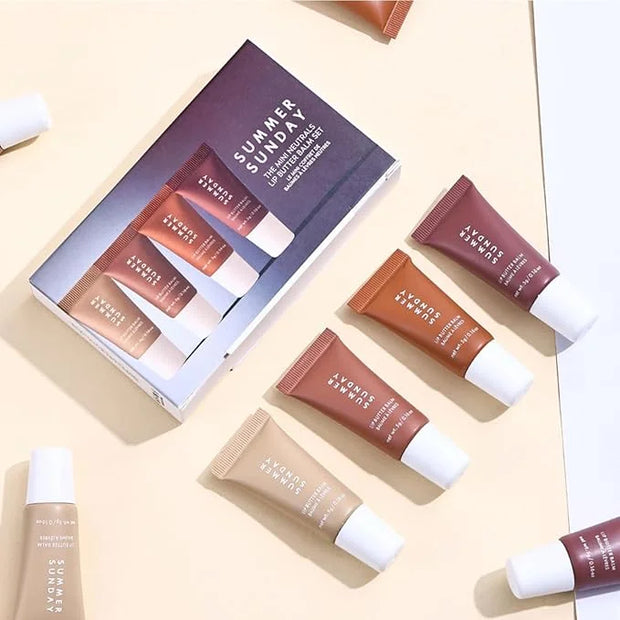 Mini Lip Butter Lip Gloss set, Smooth, Hydrating, Non-Sticky Lip Gloss for Soft and Supple Lips, Perfect for Travel & Gift...