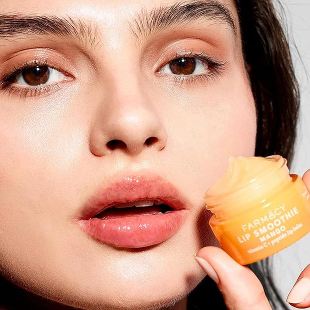 Farmacy Peptide Lip Balm - Lip Smoothie Hydrating Lip Balm with Vitamin C to Visibly Plump + Smooth Lip Lines - Nourishing...