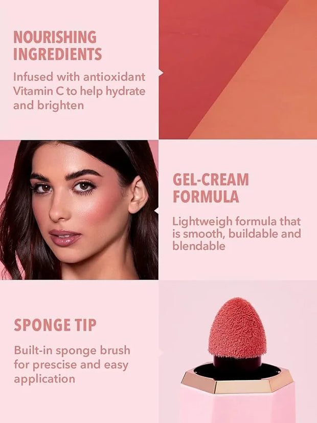 SHEGLAM Color Bloom Liquid Blush Makeup for Cheeks Matte Finish - Love Cake - Product Image