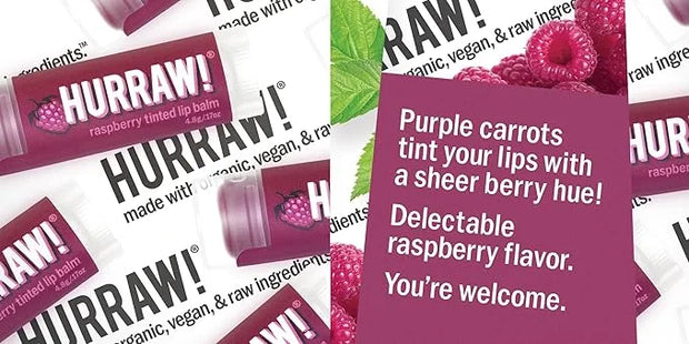 Hurraw! Raspberry Tinted Lip Balm: (Sheer