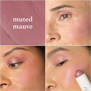 Julep Skip The Brush Cream to Powder Blush Stick - Muted Mauve - Blendable and Buildable Color - 2-in-1 Blush and Lip Make...