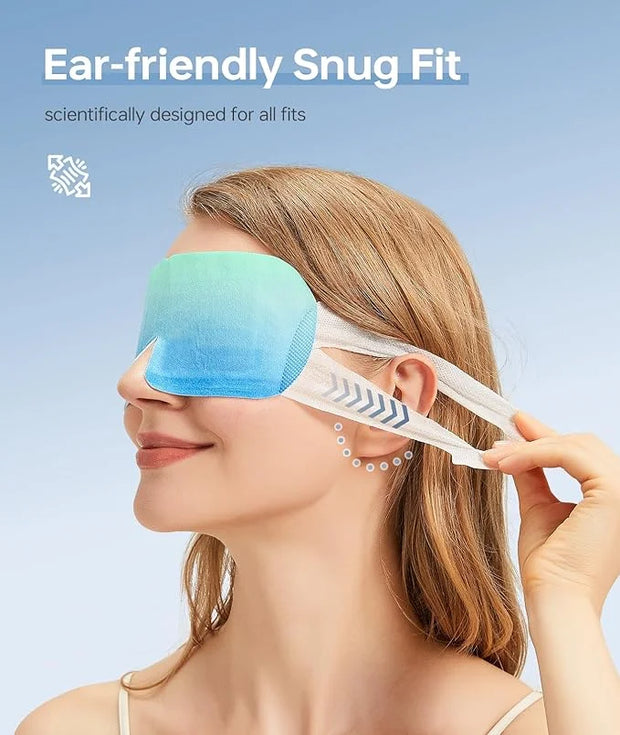 Hyaluronic Acid Self Heating Warm Compress for Eyes, Heated Eye Mask for Fast Relief of Dry Eyes, 14 Pack Steam Eye Mask, ...