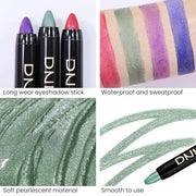 Kaely 2Pcs Cream Eyeshadow Sticks Set for Eyes Waterproof,Blue Shimmer & Green Shimmer Matte Eye shadow Stick Pencil Pen B...