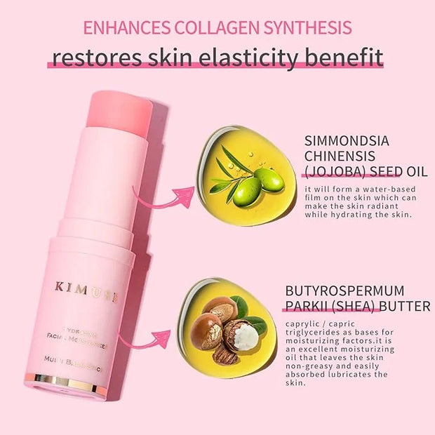KIMUSE Hydrating Multi Balm Stick, All-in-One Hydrating Lip Balm Eye Cream Neck Cream Make Up Base, Reduce Wrinkle & Moist...
