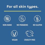 Seaweed Bath Co. Weightless Face Shield Mineral SPF 50 Zinc Oxide Suncreen Facial Serum, 1.7 Oz., Lightweight, Water Resis...