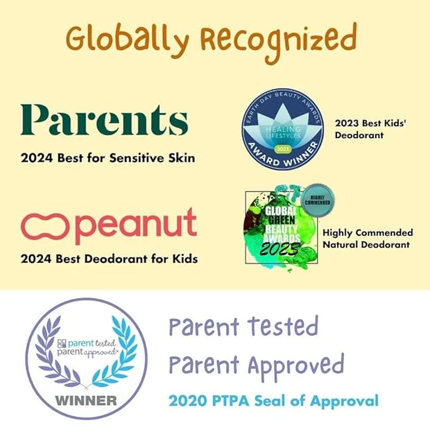 MONA BRANDS 100% Natural Deodorant for Kids | For Girls & Boys | Sensitive Skin | No Baking Soda | No Aluminum | Vegan, No...