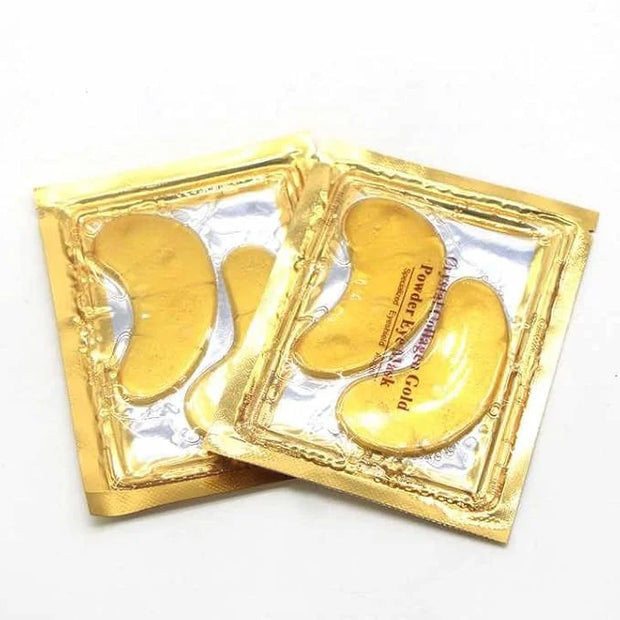 24K Gold Eye Patches Collagen Anti-Wrinkle Anti-Aging Beauty & Personal Care Dark Circles & Puffiness Brightener Rejuvenat...