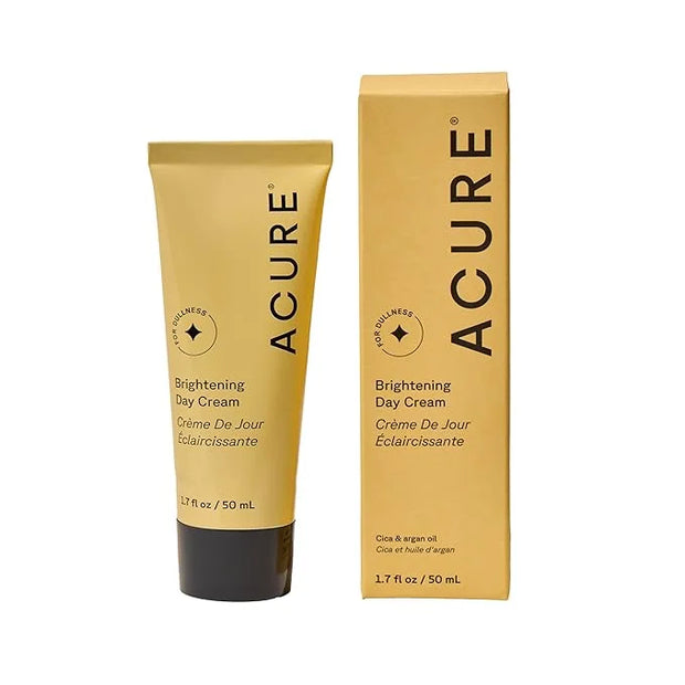 Acure Brightening Day Cream - Radiant Skin Day Cream with Cica & Argan Oil - Moisturizes, Evens Tone - 100% Vegan Formula ...