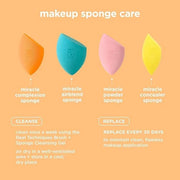 Real Techniques 6 Pack Assorted Makeup Blending Sponges, 3 Miracle Makeup Sponges, For Blending, Baking, And Setting, Use ...