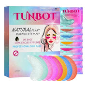 TUNBOT Under Eye Patches - 24 Pairs Natural Plant Extracts Eye Mask for Reduces Puffiness and Dark Circles Facial Anti-Agi...