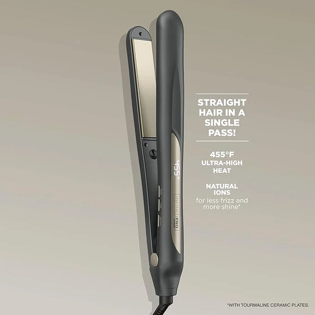 INFINITIPRO by CONAIR Tourmaline Ceramic Flat Iron, 1-inch Digital Flat Iron - Product Image