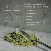 WelleCo The Super Elixir Daily Greens Powder, Probiotic Drink Mix with Whole Foods, Gluten Free, Vegan Gut Health Powder, ...