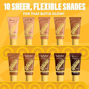 NYX PROFESSIONAL MAKEUP Buttermelt Glaze Soft Glow Skin Tint + SPF 30, Up To 12HR Wear, 06 Praline Butta - Product Image